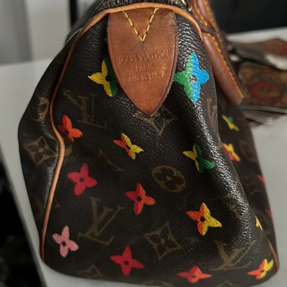 Louis Vuitton Multicolor Monogram Satchel Speedy 25 in excellent condition. - Picture 2 of 6